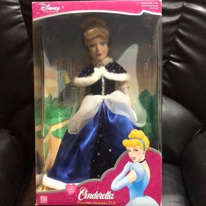 Porcelain keepsake Cinderella doll holiday edition